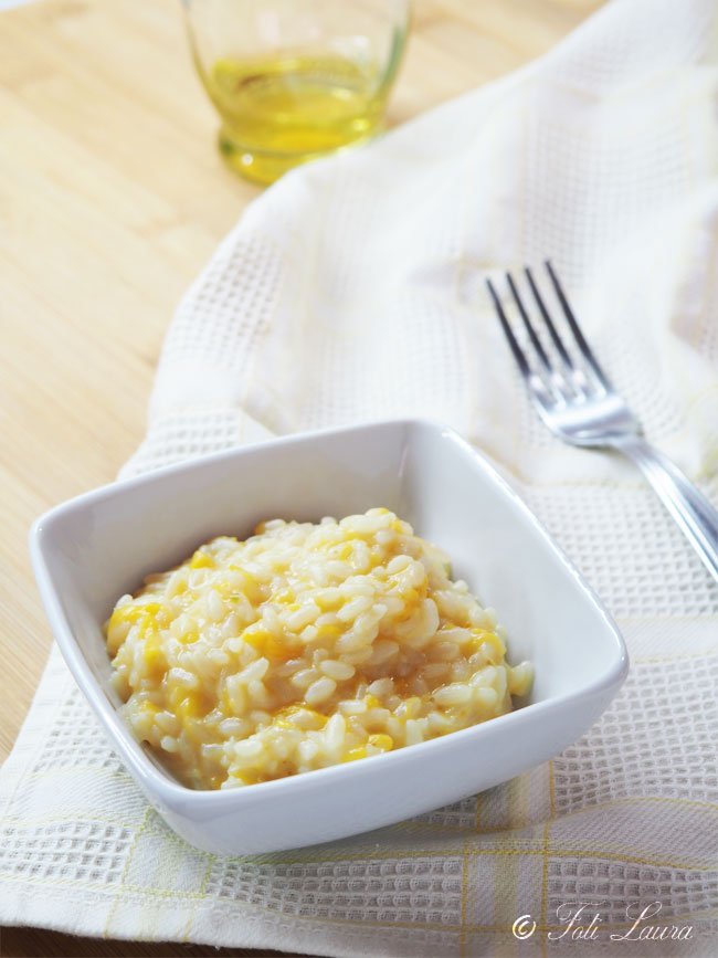 Risotto met pompoen en taleggio