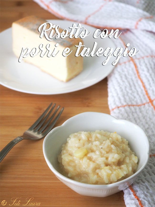 Risotto met prei en taleggio
