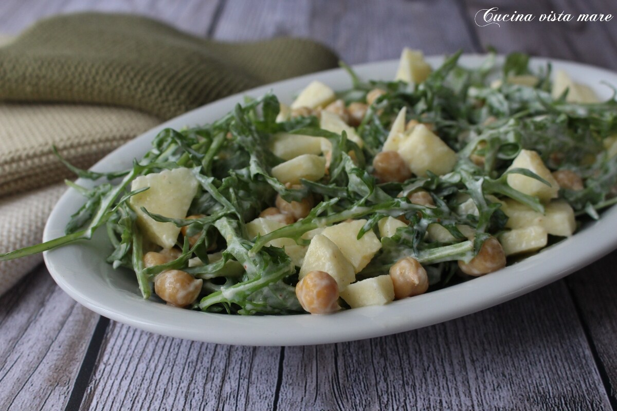 Rucola en kikkererwten salade
