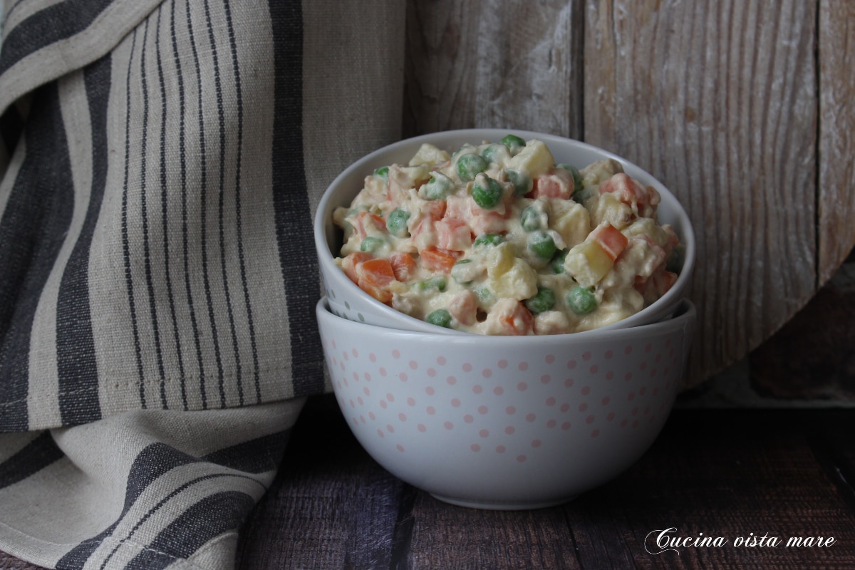 Russische salade met tonijn