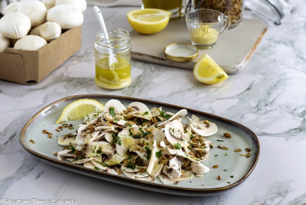 SALADE VAN RAUWE CHAMPIGNONS