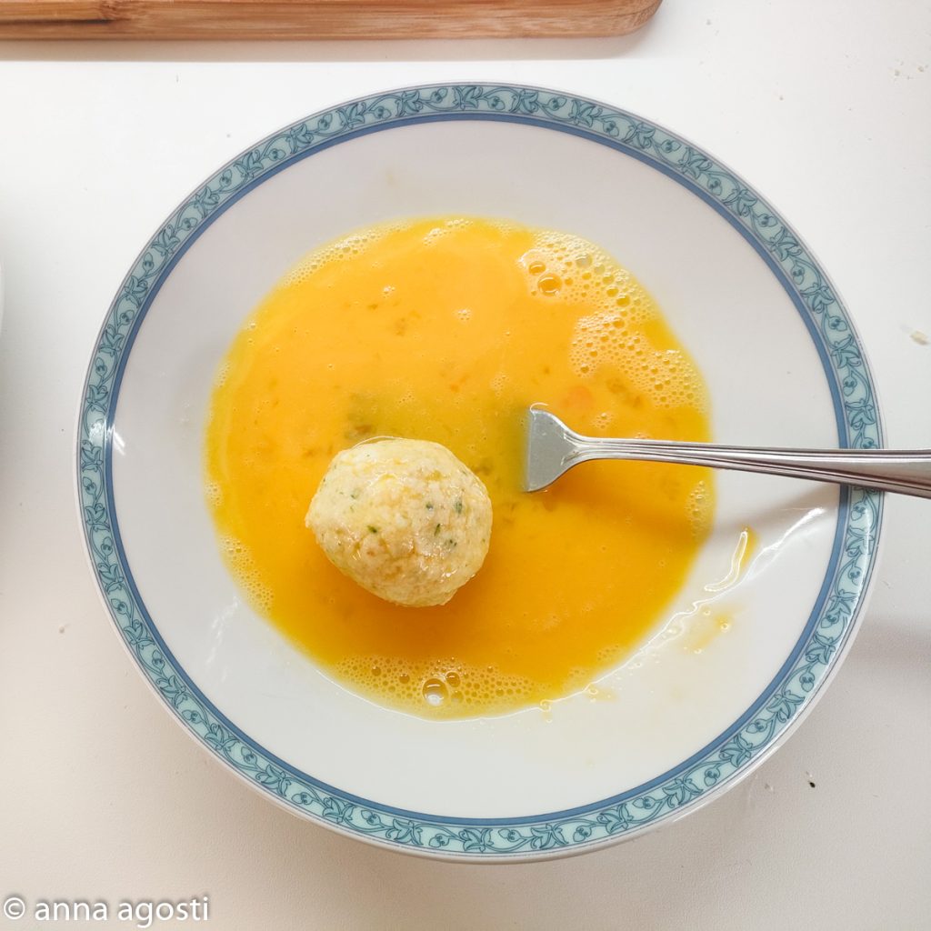 Schapenricotta en courgetteballetjes