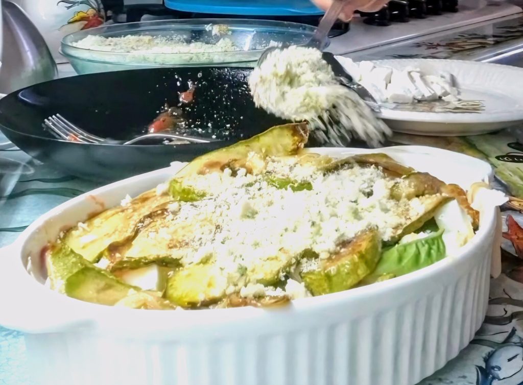 Siciliaanse courgette parmigiana