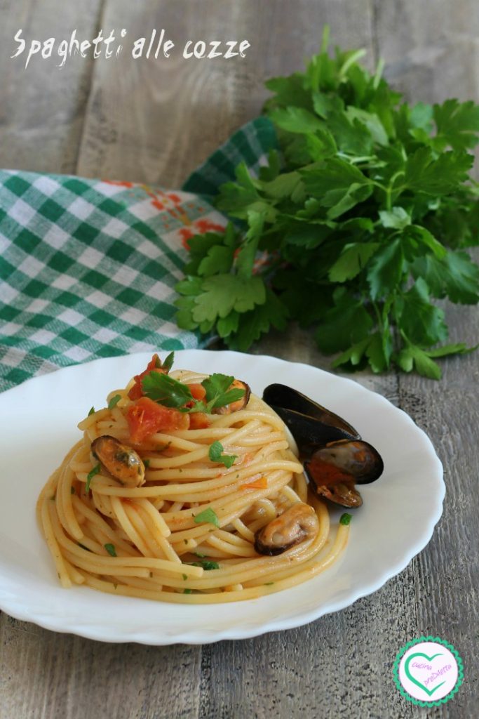 Spaghetti met mosselen, visgerecht recept