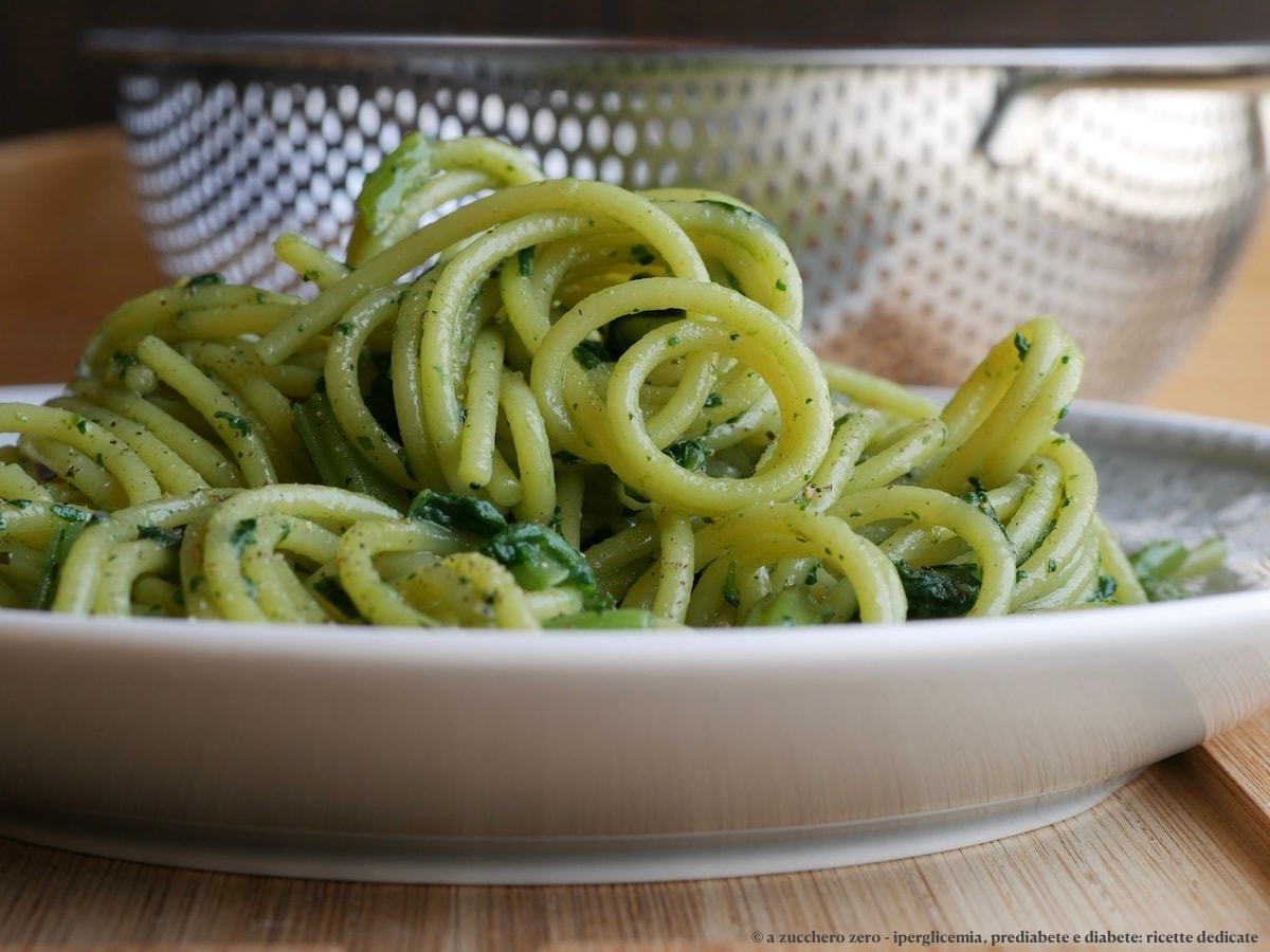 Spaghetti met tenerumi knoflook olie en chilipeper light