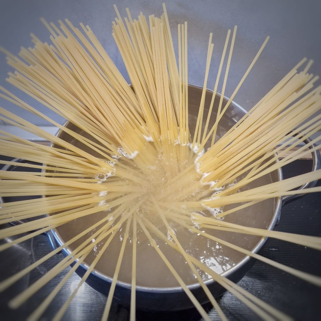 Spaghetti van de zeepverkoper