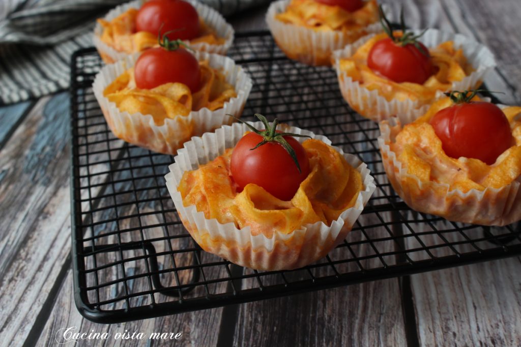 Tagliatelle Muffins Keuken uitzicht op zee