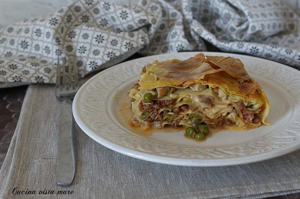 Timballo alla teramana Keuken met zeezicht