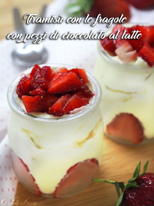 Tiramisu met aardbeien