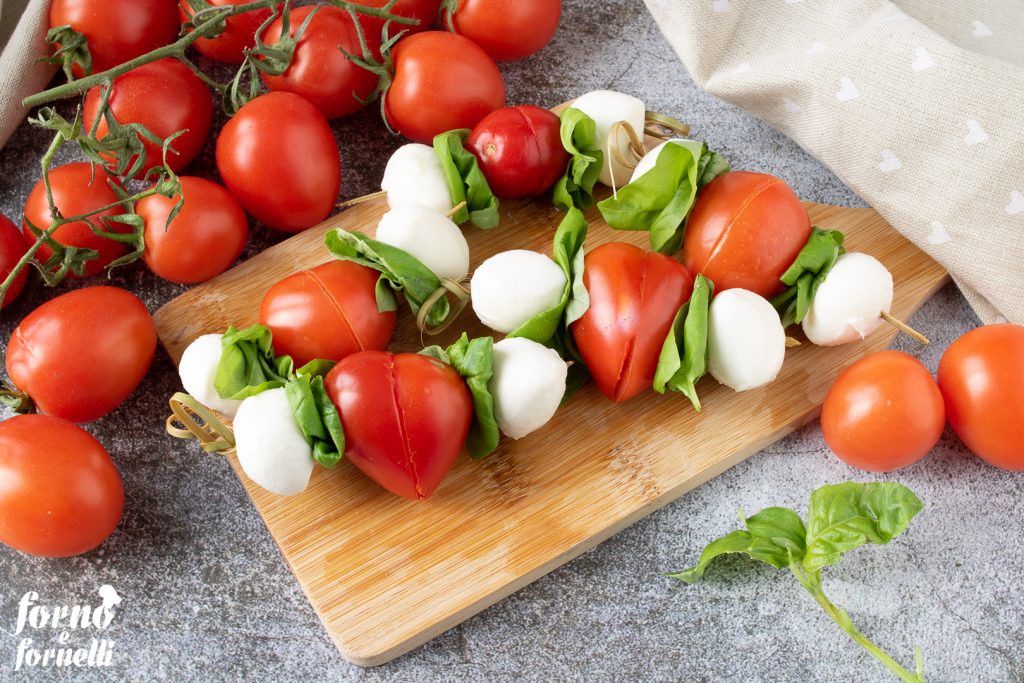Valentijnsdag Caprese Spiesjes