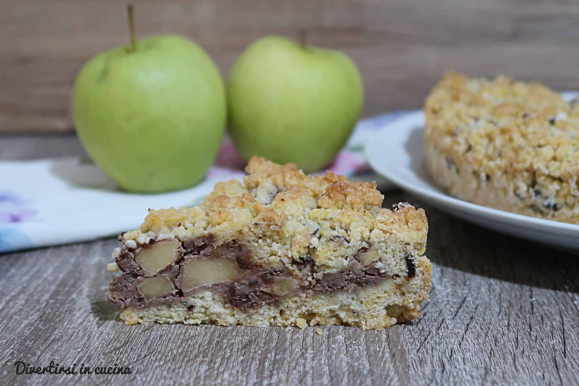 Verse kruimeltaart met appels