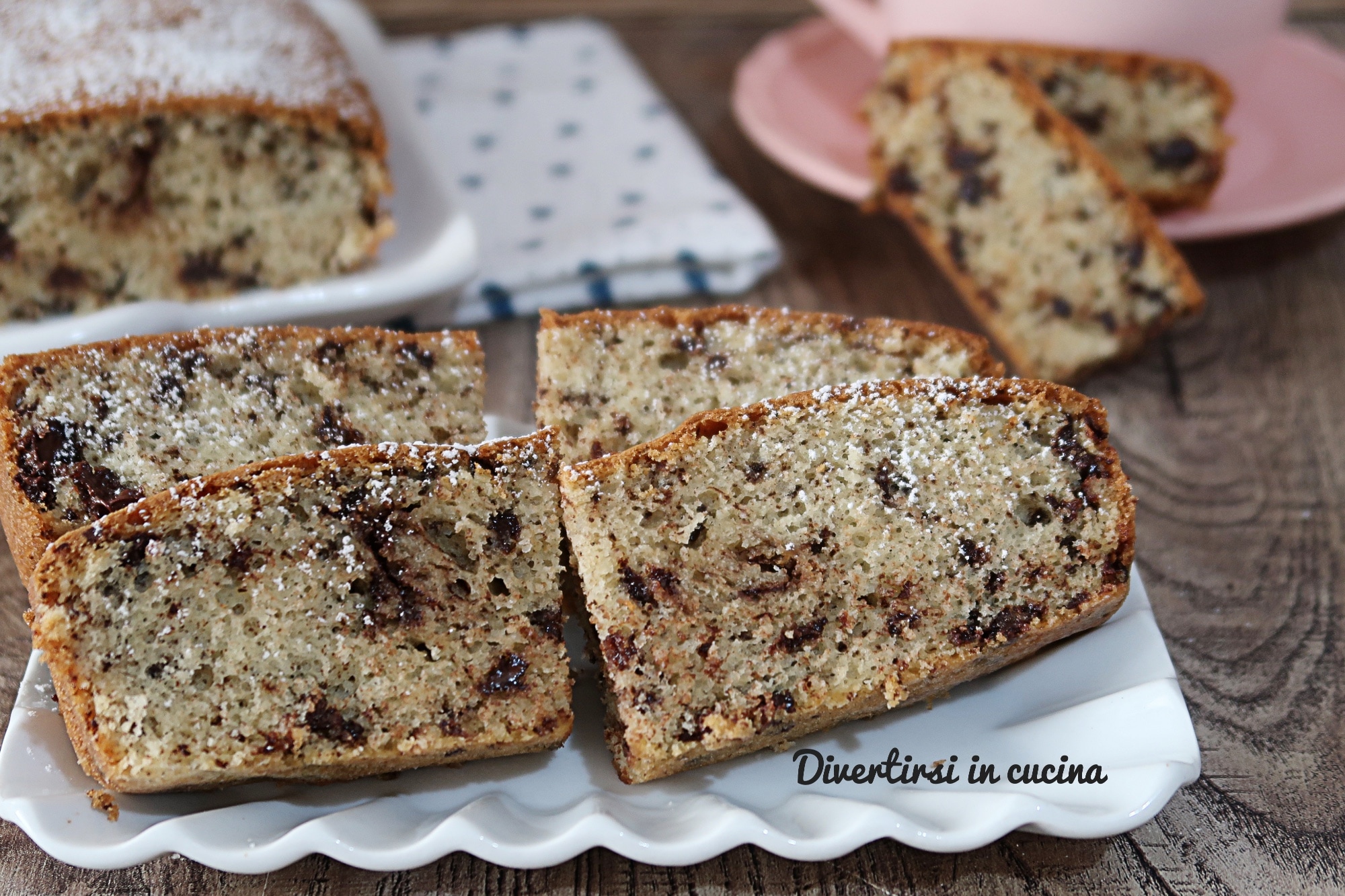 Vierkantjes met chocoladeschilfers