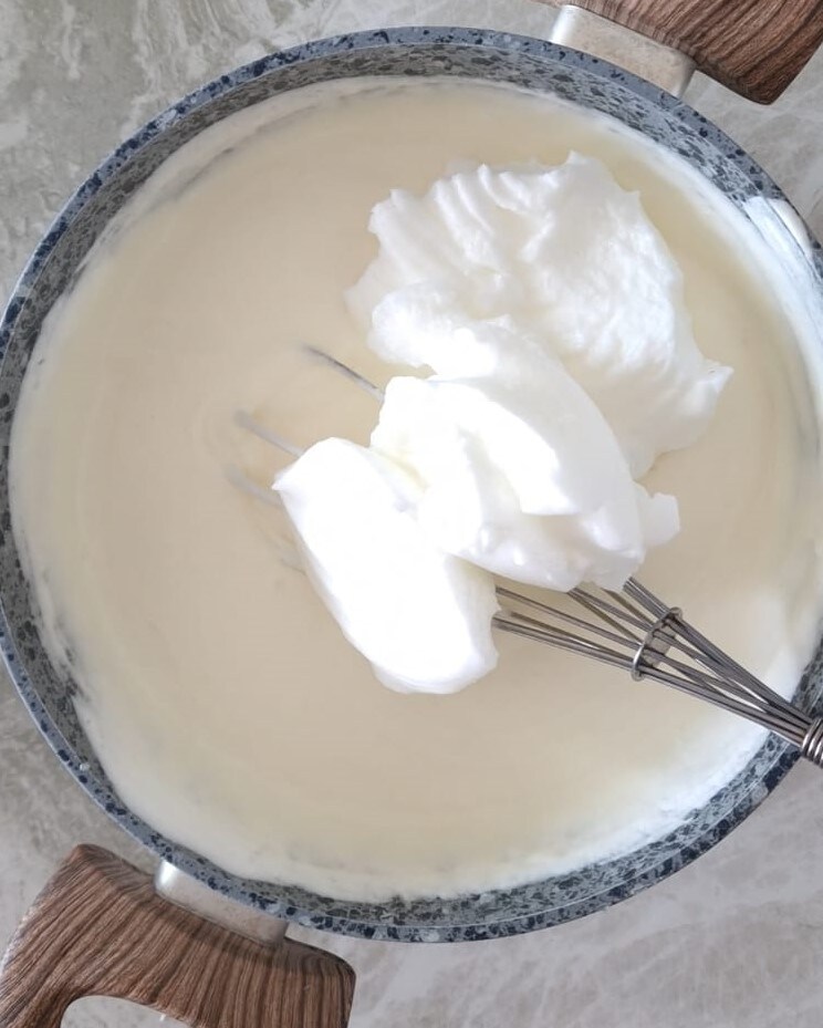 Semifreddo van witte chocolade