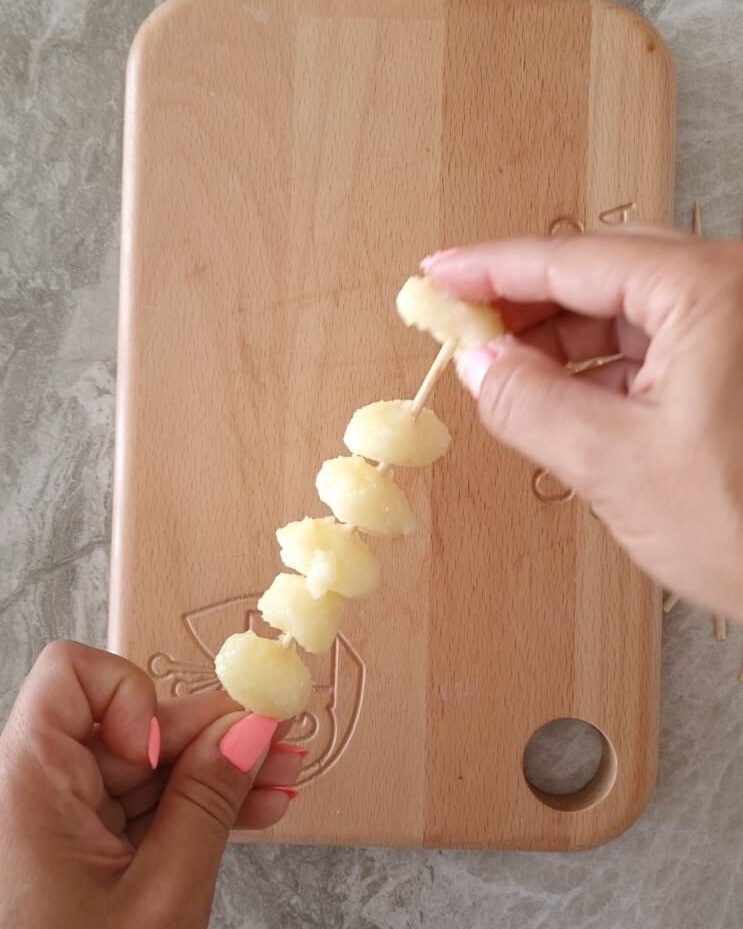Gnocchi spiesjes met tomaat