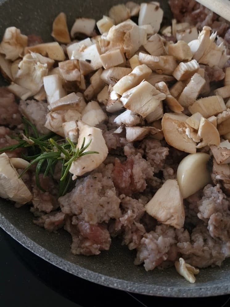 champignons en worst