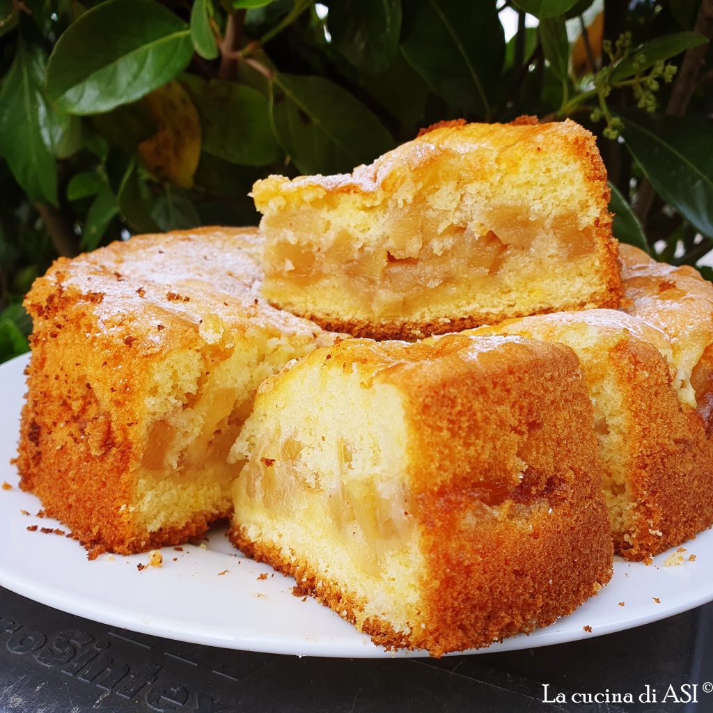 Zachte cake gemakkelijk rijk aan fruit zonder weegschaal