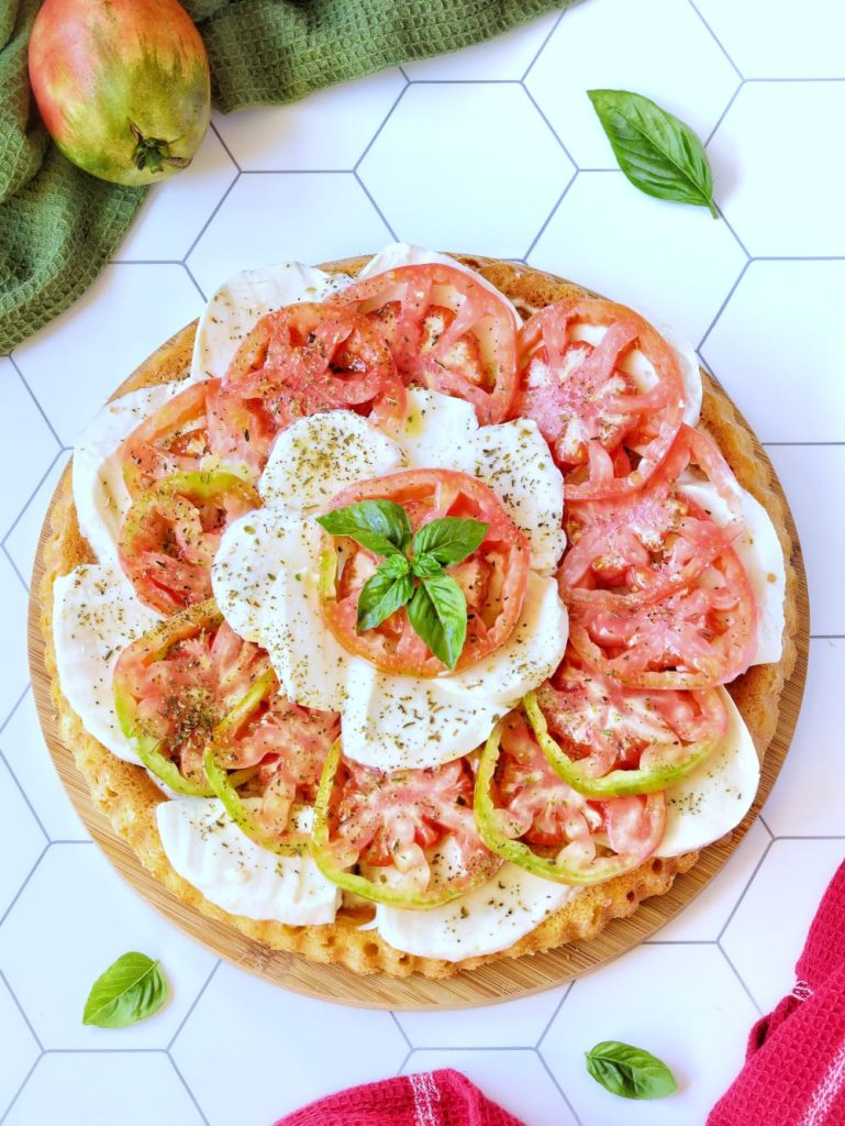 Zachte hartige taart caprese