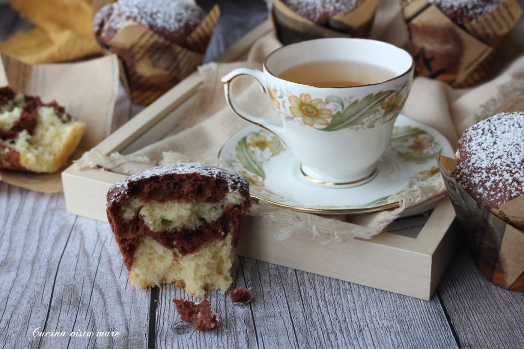 Zebra Muffins Keuken uitzicht op zee