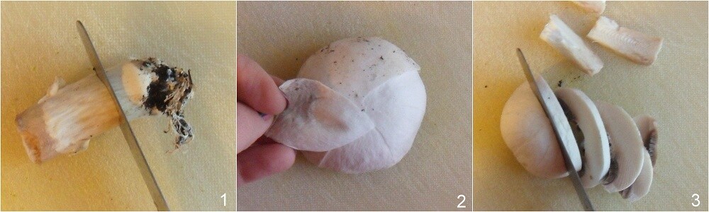 a. hoe champignons schoon te maken