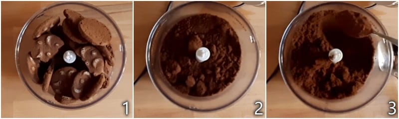 a. koekjes en cacao malen