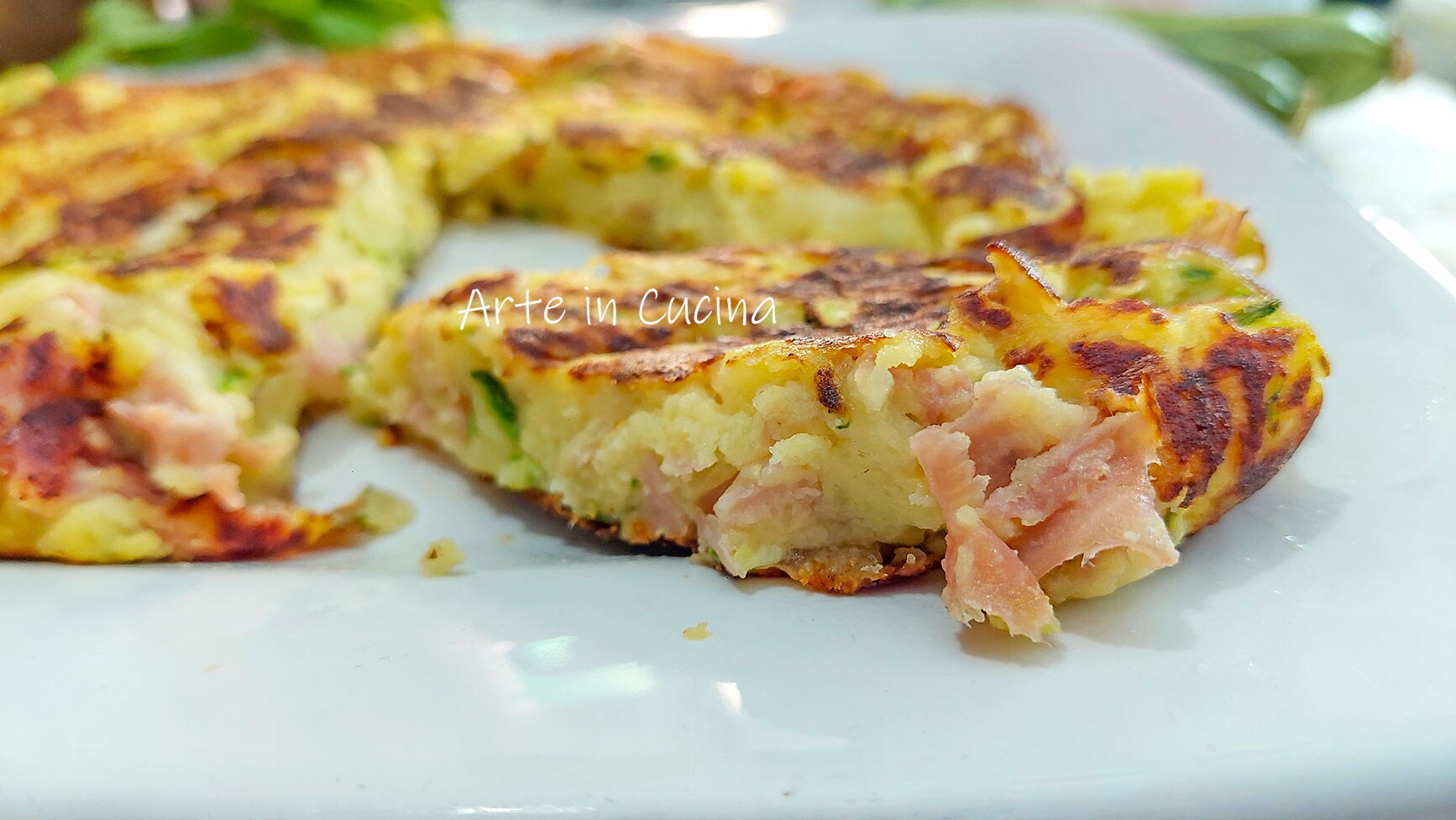 AARDAPPEL en COURGETTE TAART in de pan
