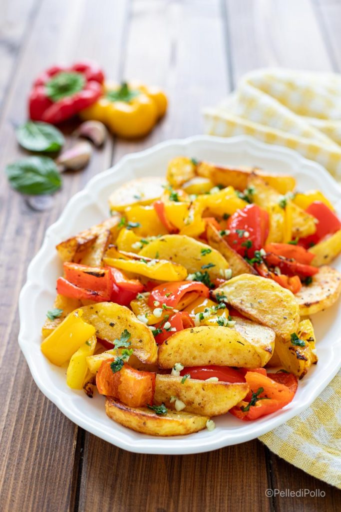 paprika's en aardappelen in de airfryer