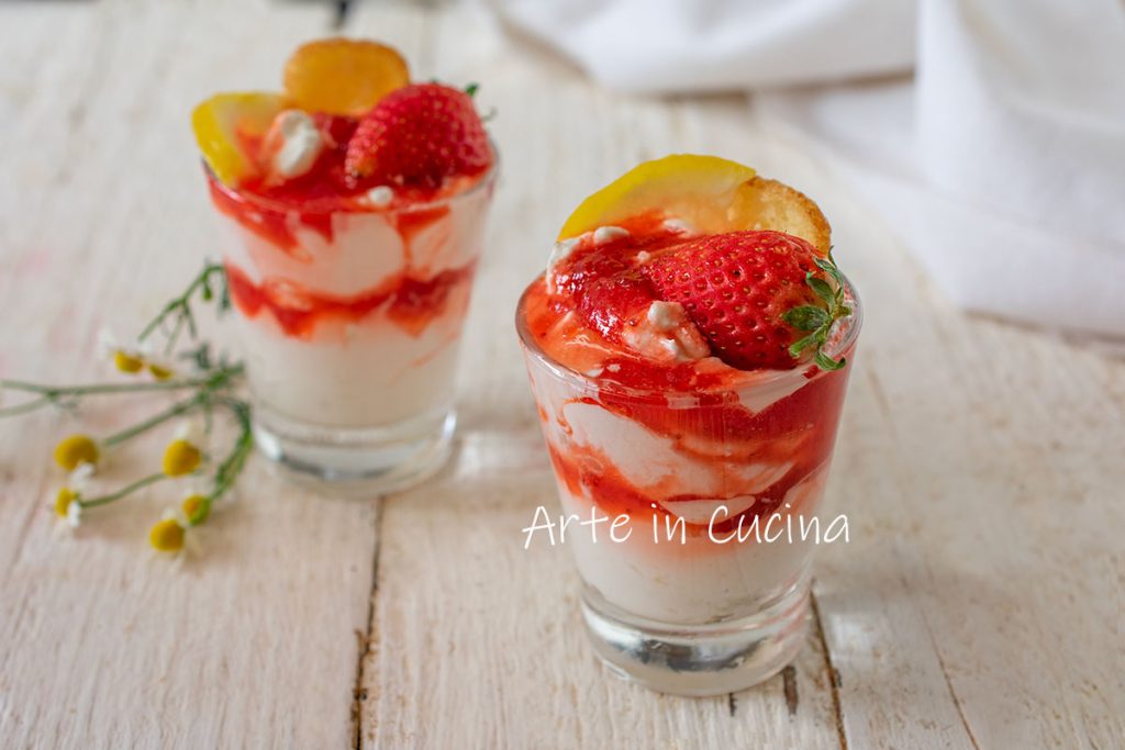 Aardbei- en citroen mousse