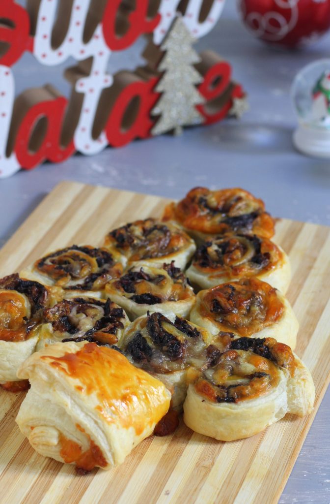 Bladerdeegboom met radicchio