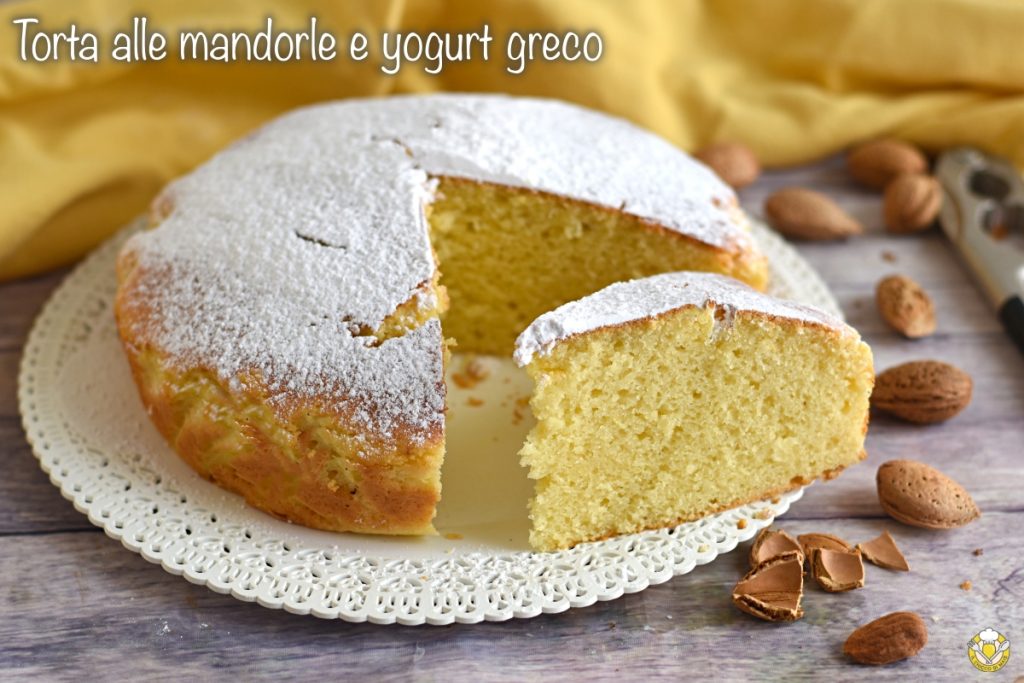 amandelcake met Griekse yoghurt hoog en luchtig cake voor ontbijt zonder boter de maïs korrel