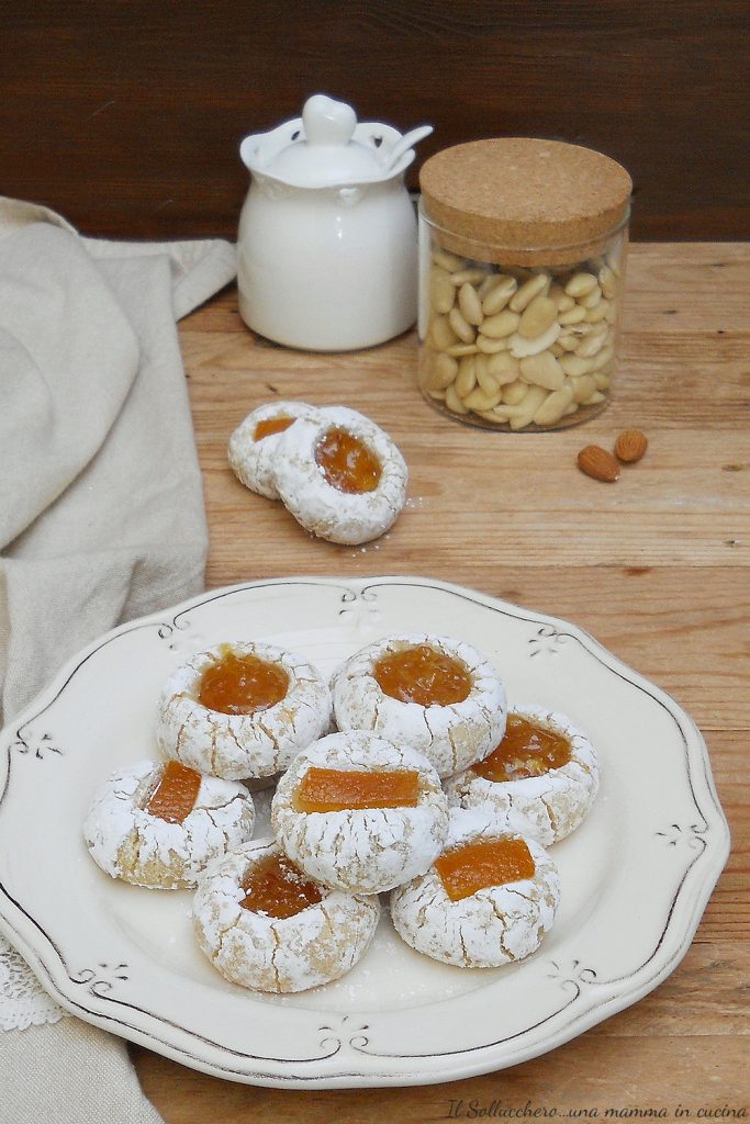 Amandelkoekjes met sinaasappel vert