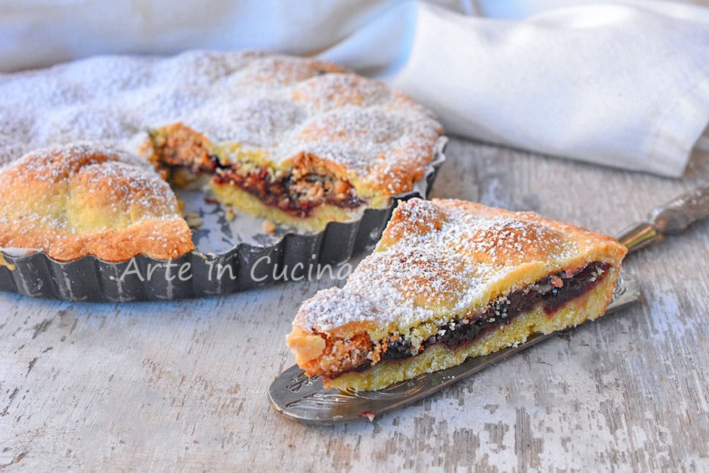 Amaretti taart en snelle jam