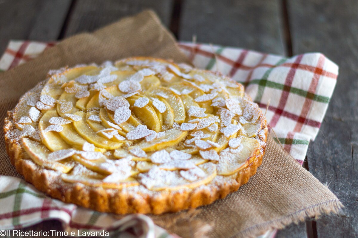 Appeltaart met sinaasappelcrème