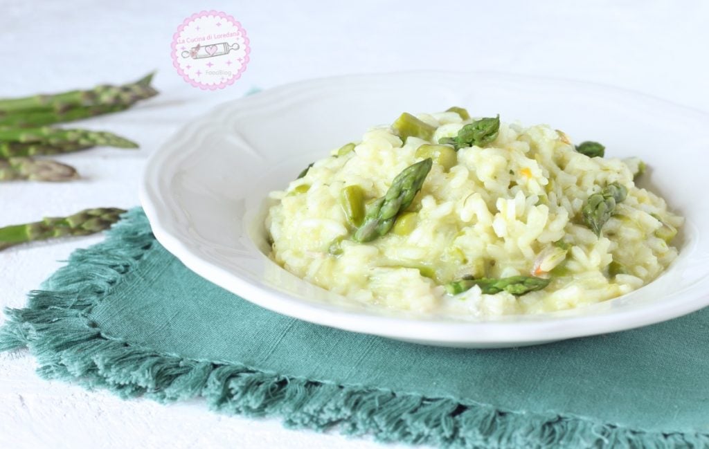 asperge en gorgonzola risotto