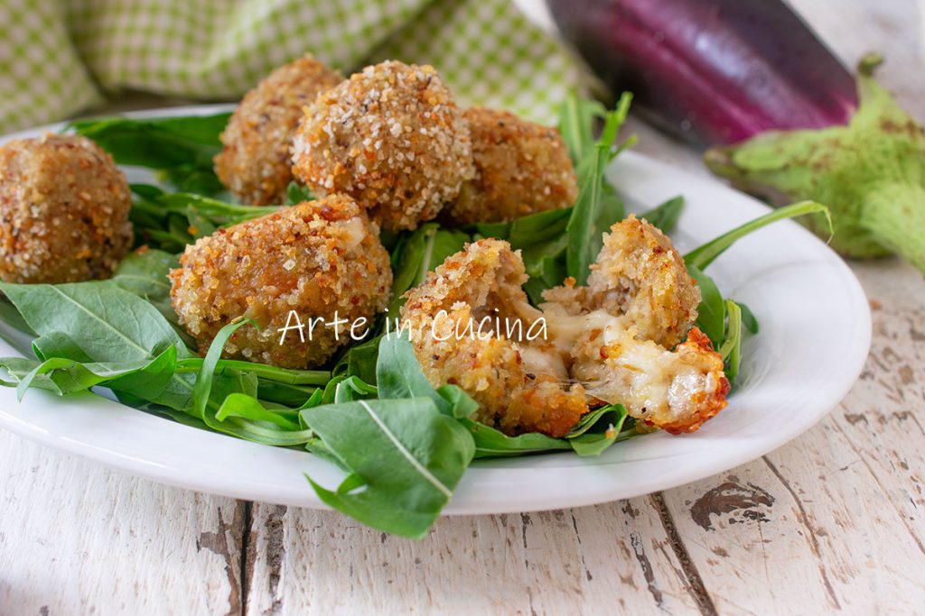 AUBERGINE GEHAKTBALLETJES met ricotta