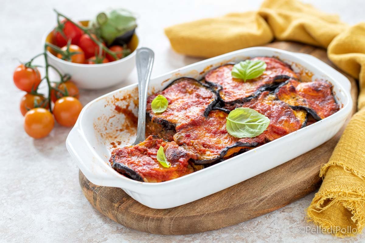 Aubergine parmigiana uit de oven