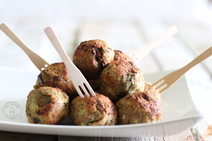 Aubergineballetjes in de airfryer