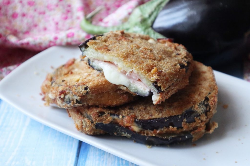 aubergine schnitzels in de airfryer