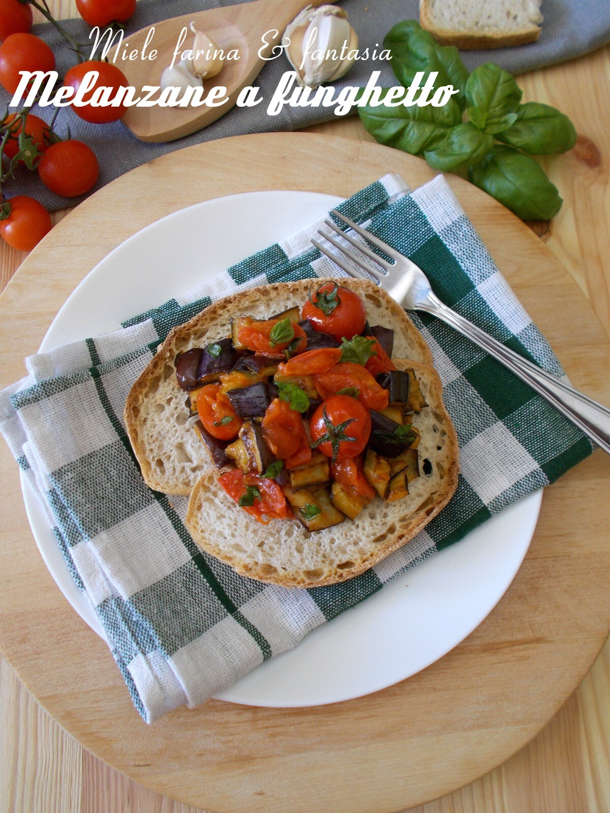 Aubergines op Napolitaanse wijze