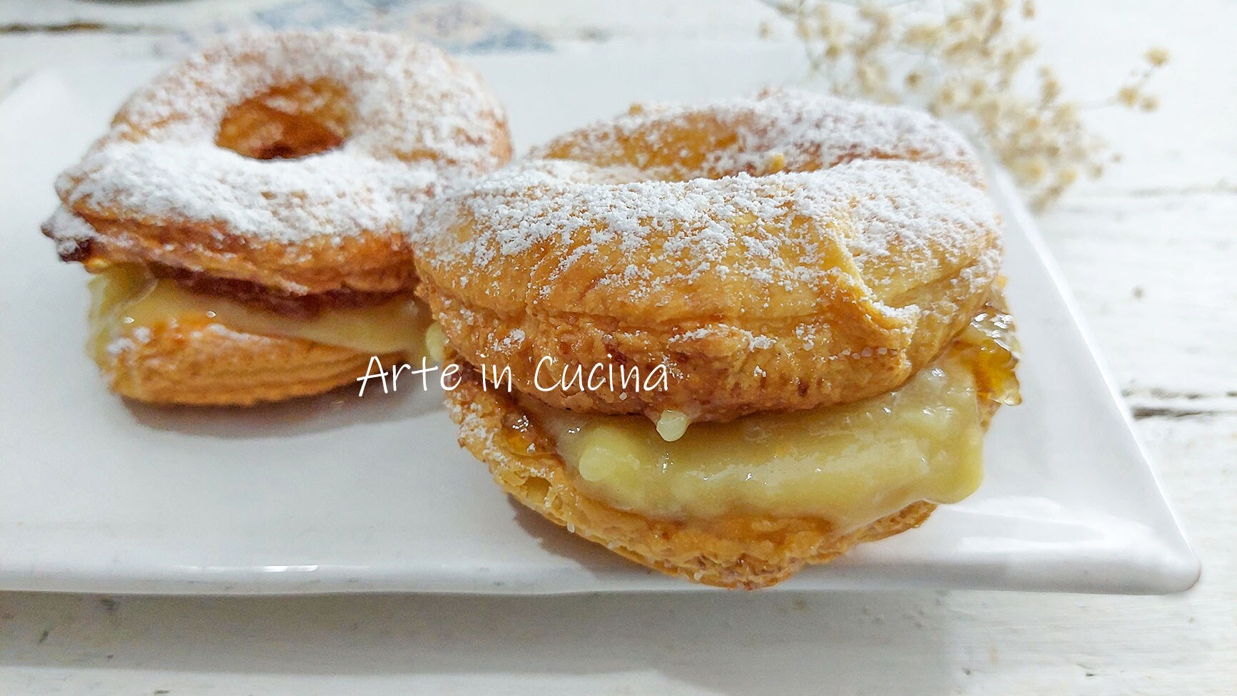 BLADERDEEG KRANSEN met CRÈME en jam