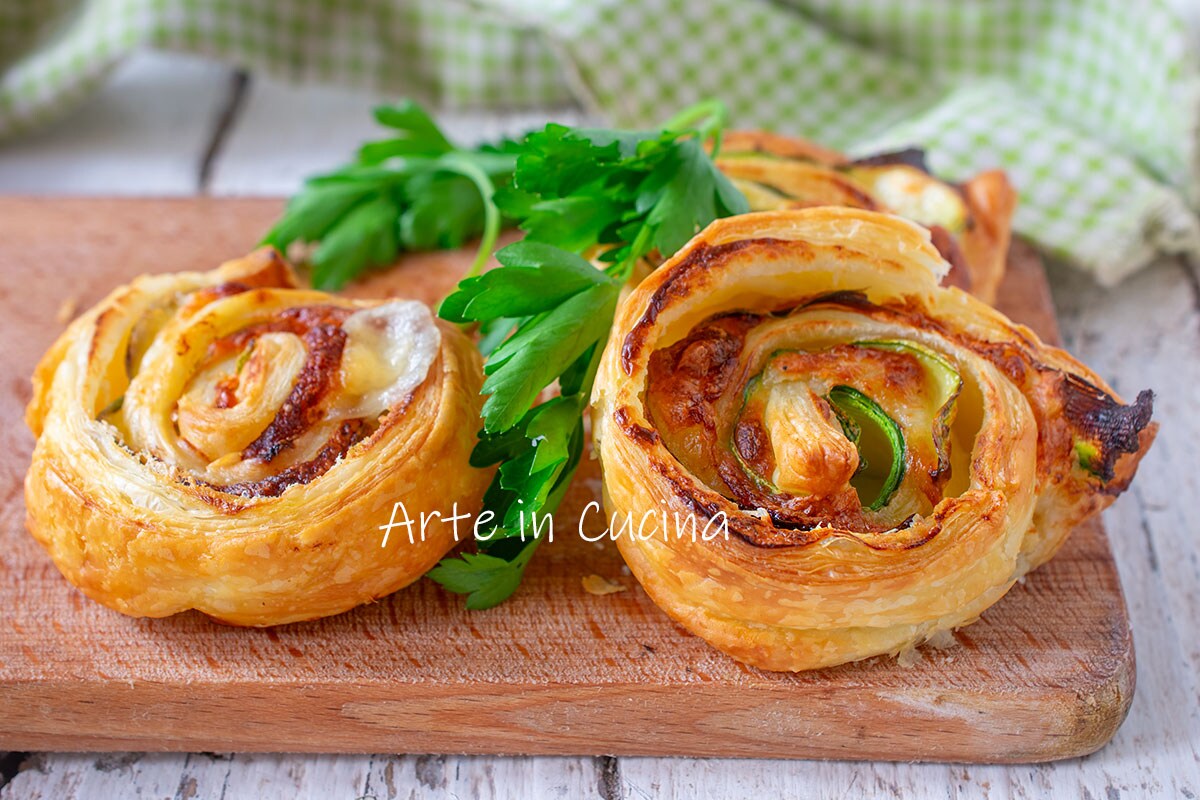 BLADERDEEGROLLETJES met courgettes en robiola