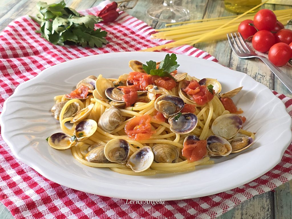 Spaghetti met venusschelpen