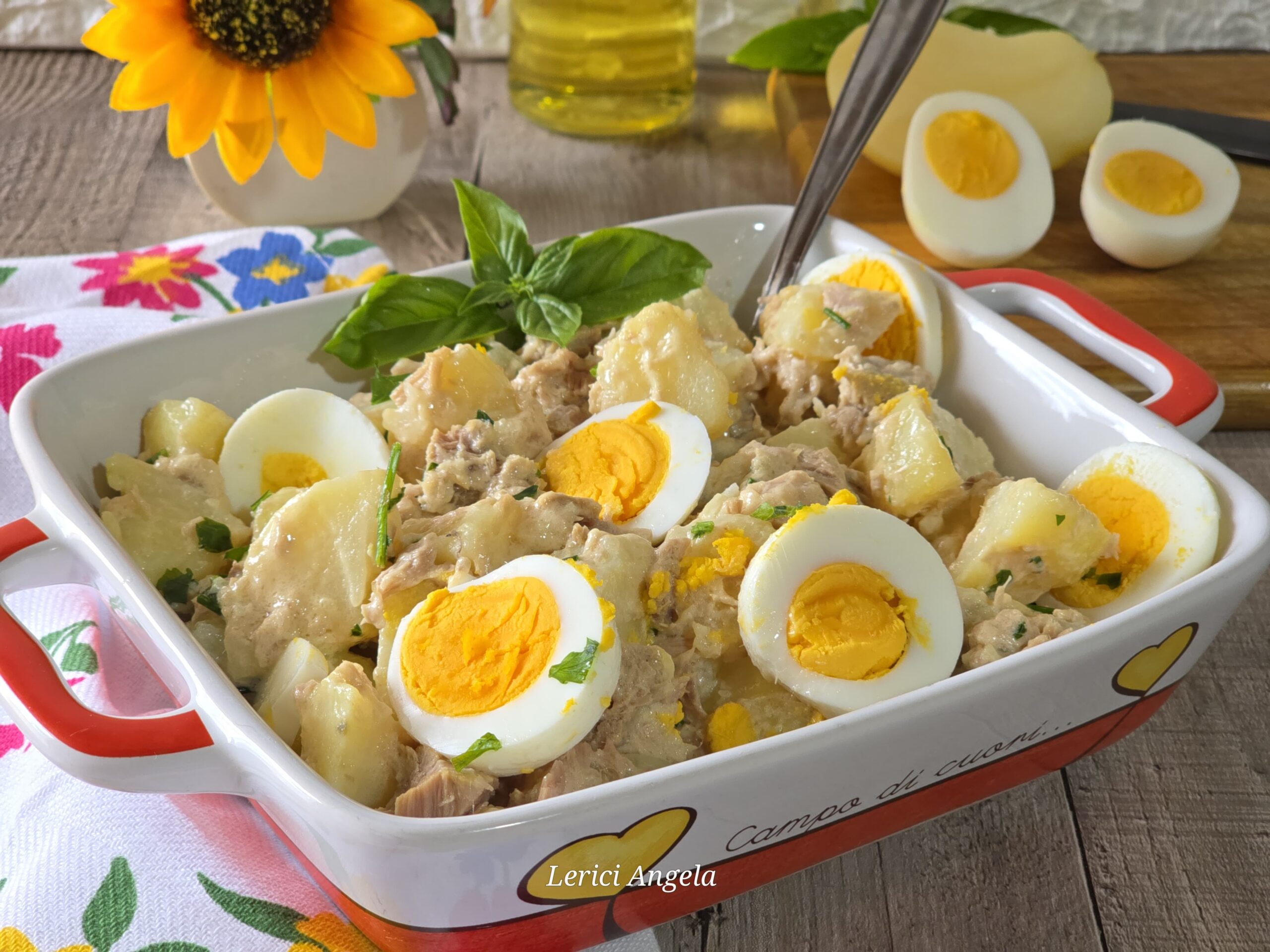 Aardappel en tonijnsalade
