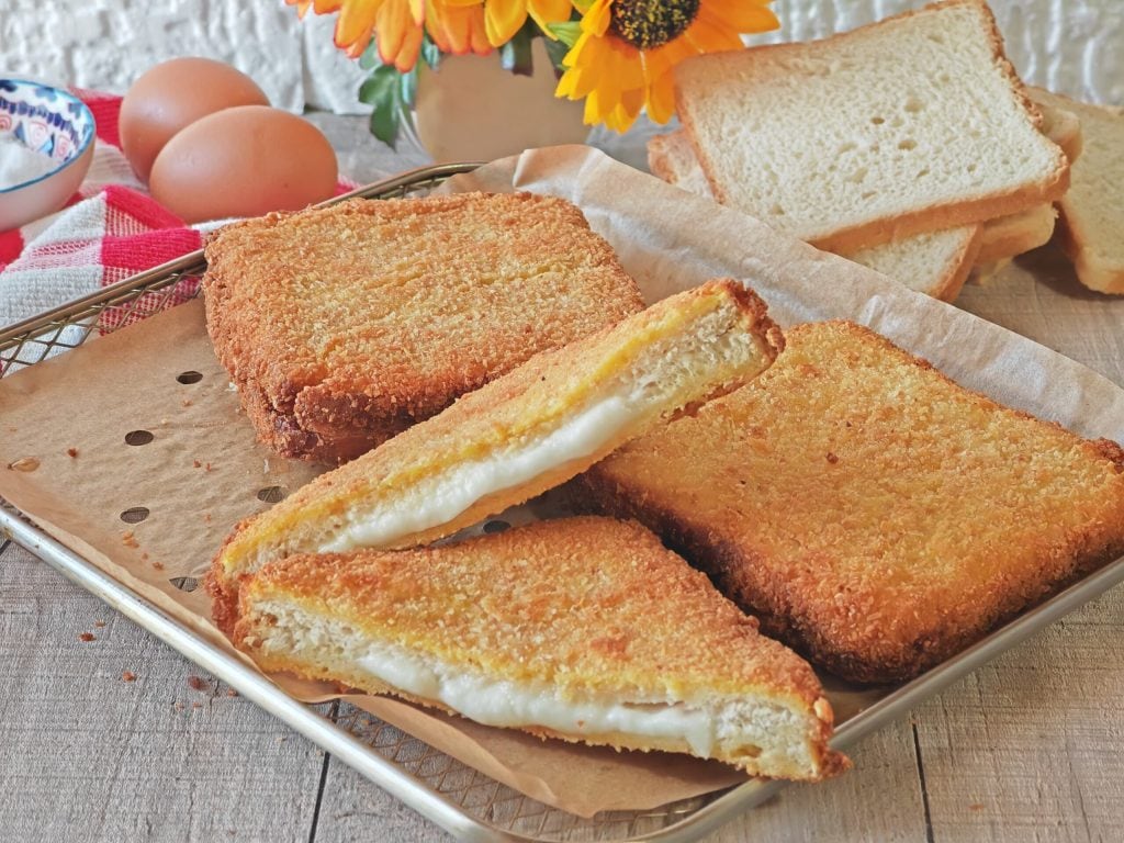 Mozzarella in carrozza in de airfryer