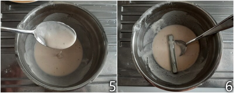 c. dompel de asperges in het beslag