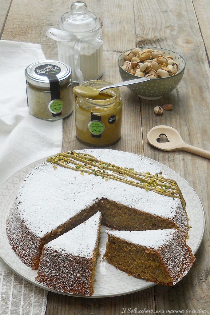 caprese taart met pistache vert