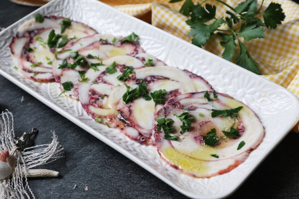 carpaccio van octopus