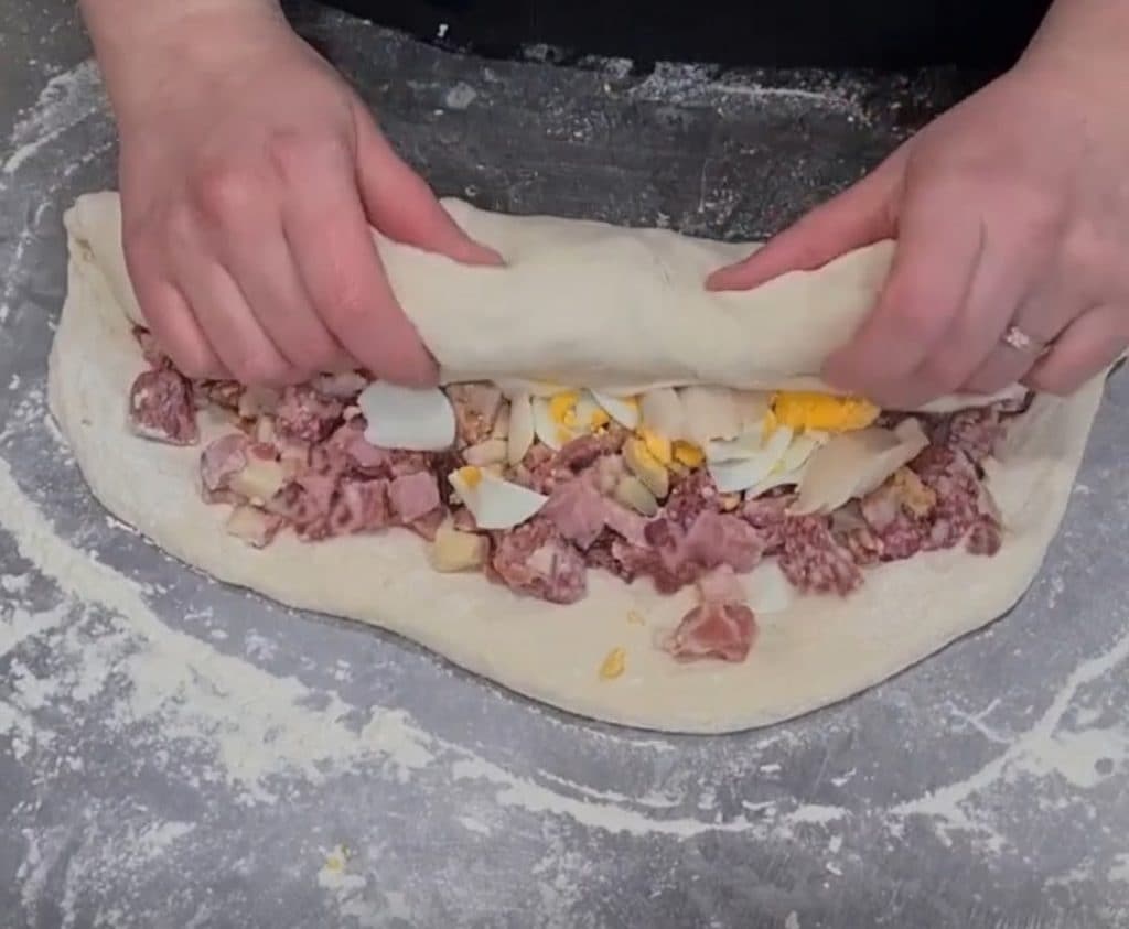 De casatiello met FiberPasta meel