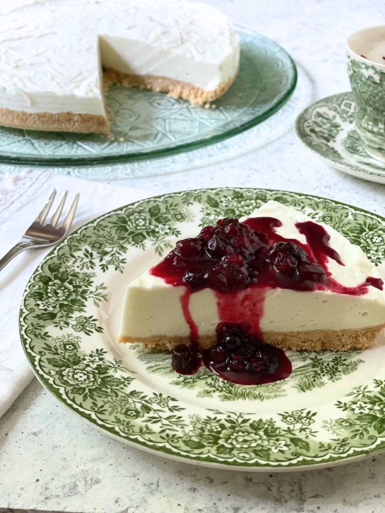 cheesecake met bosvruchten