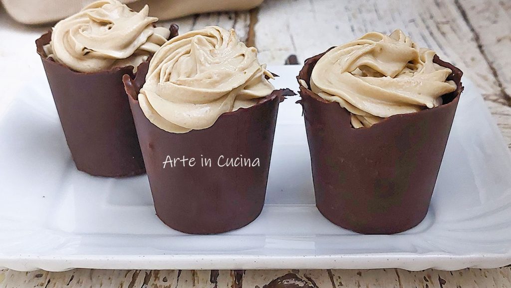 CHOCOLADE GLAZEN met koffiemousse