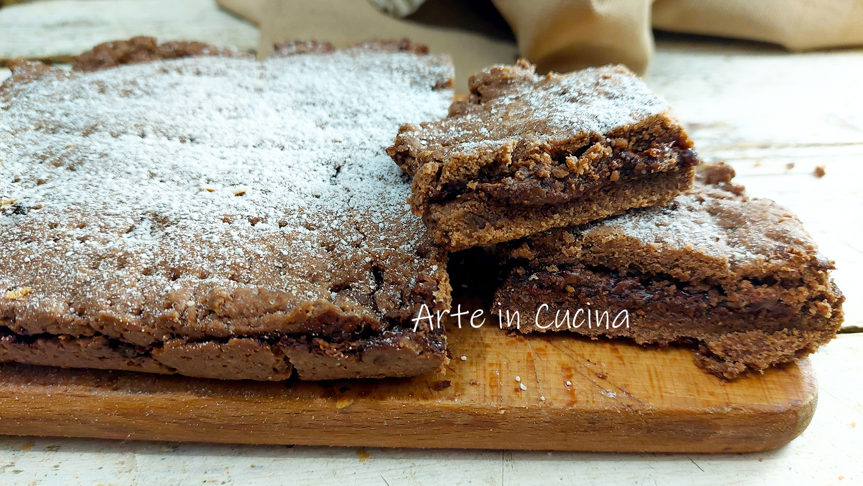 CHOCOLADEZANDKOEKJESTAART met NUTELLA